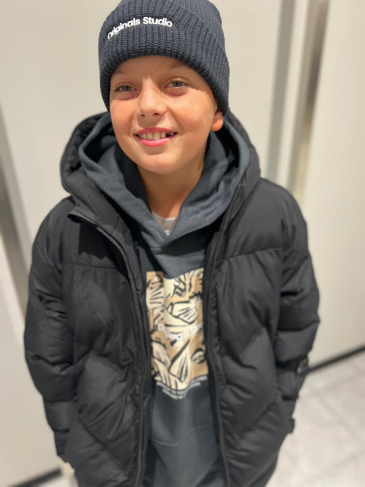 JACK&JONES JUNIOR VINTERJAKKE JCOSLAY HEAT QUILTED PUFFER