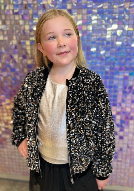 VERO MODA GIRL BOMBERJAKKE PALJETTER VMBELLA