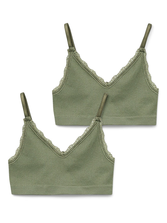 VERO MODA GIRL VMFLORA BRA TOP 2-PACK