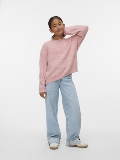 VERO MODA GIRL STRIKKEGENSER VMWENDY BOATNECK