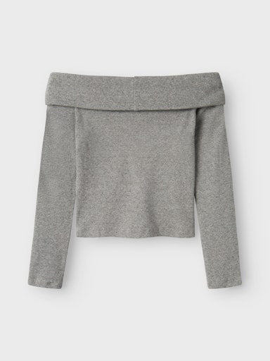 LMTD NLFKULA LS OFF SHOULDER RIB TOP