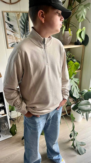 JACK & JONES JUNIOR SWEAT HALF ZIP JJEBRADLEY