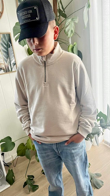 JACK & JONES JUNIOR SWEAT HALF ZIP JJEBRADLEY