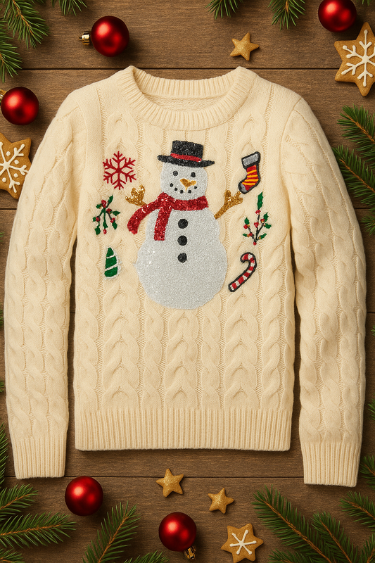 VERO MODA GIRL JULEGENSER VMSNOWMAN CABLE
