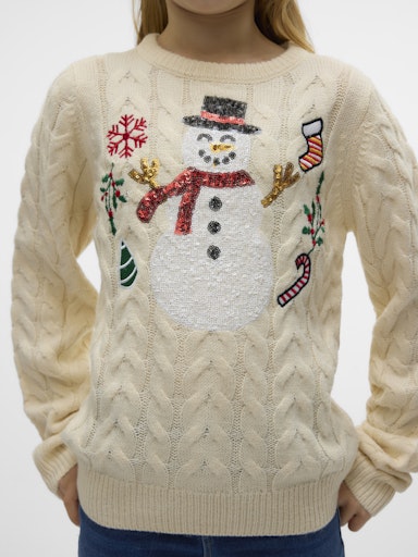 VERO MODA GIRL JULEGENSER VMSNOWMAN CABLE