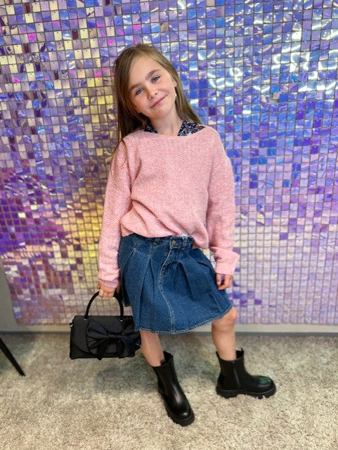 VERO MODA GIRL STRIKKEGENSER VMWENDY BOATNECK
