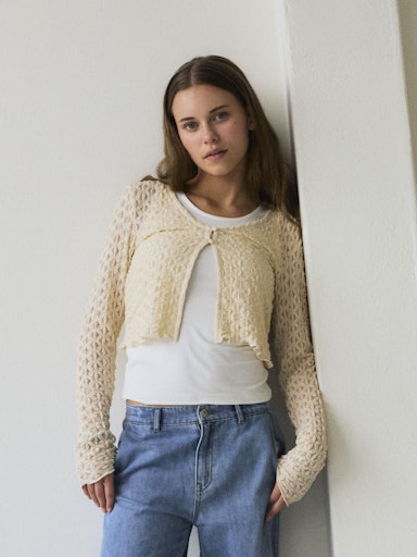 LMTD KORT BLONDE CARDIGAN NLFRALMA