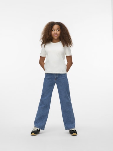 VERO MODA GIRL BASIC T-SKJORTE VMPAULINA SS