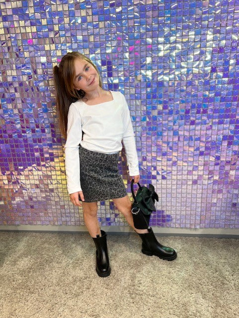 VERO MODA GIRL LEO SKJØRT KORT VMLENORA