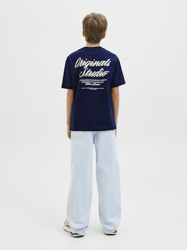 JACK & JONES JUNIOR T-SKJORTE JORNORREBRO TYPO