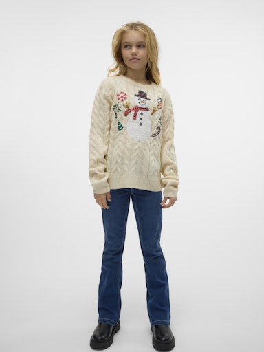 VERO MODA GIRL JULEGENSER VMSNOWMAN CABLE