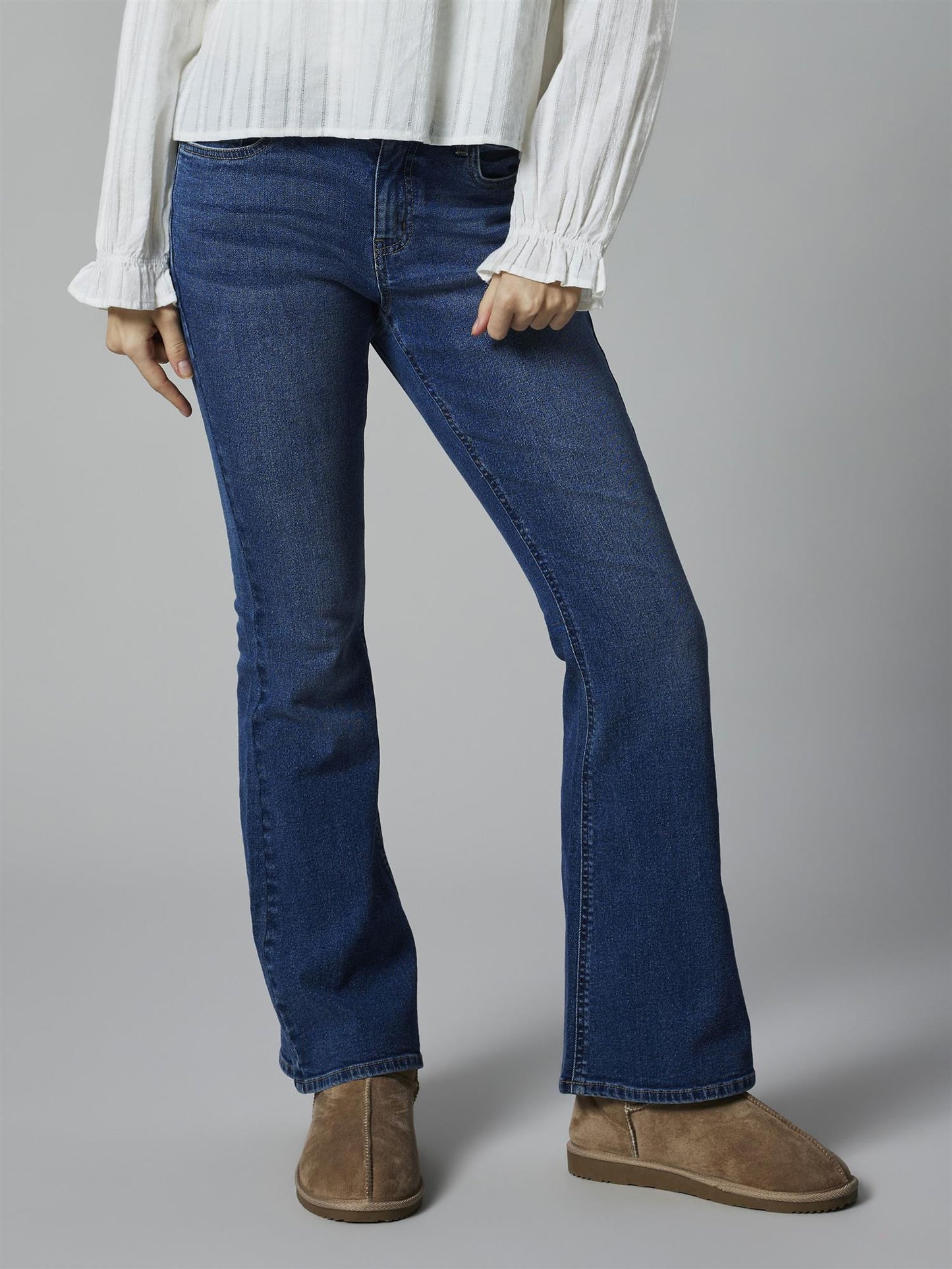 LMTD FLAP JEANS NLFBLIBLING LW FLARED