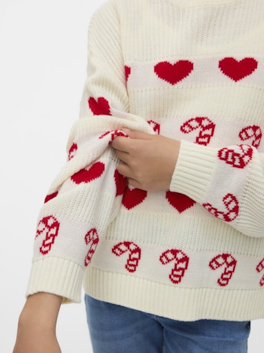 VERO MODA GIRL JULEGENSER VMCANDYHEARTS LS XMAS GIRL