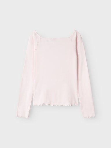 LMTD BOATNECK TOPP LS NLFRILLE