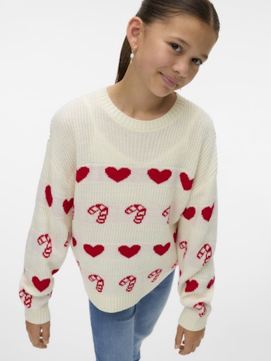 VERO MODA GIRL JULEGENSER VMCANDYHEARTS LS XMAS GIRL