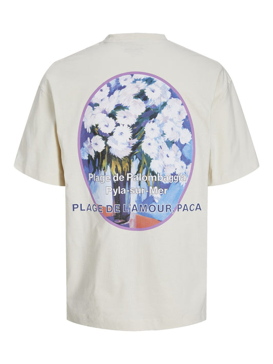 JACK&JONES JUNIOR T-SKJORTE JORVALENCIA BACK PRINT
