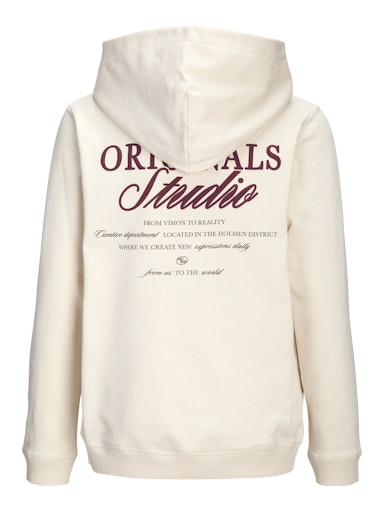 JACK & JONES JUNIOR HETTEGENSER JORNORREBRO TYPO BACK SWEAT HOOD