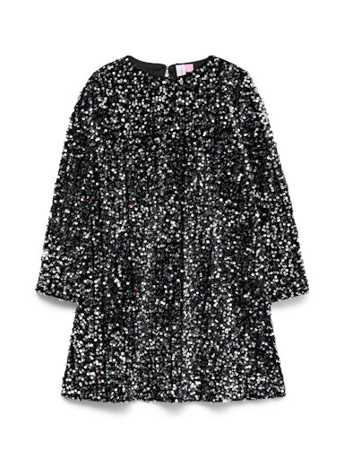 VERO MODA GIRL KJOLE KORT M/PALJETTER VMBELLA