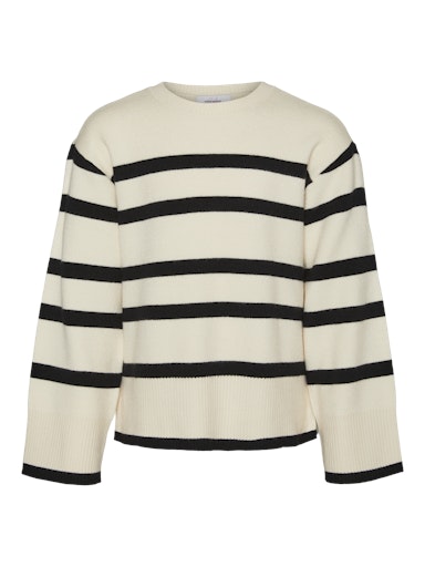 VERO MODA GIRL STRIKKEGENSER VMSABA LS O-NECK
