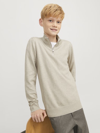 JACK JONES GENSER JJEEMIL KNIT HALFZIP