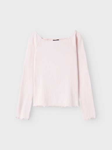 LMTD BOATNECK TOPP LS NLFRILLE