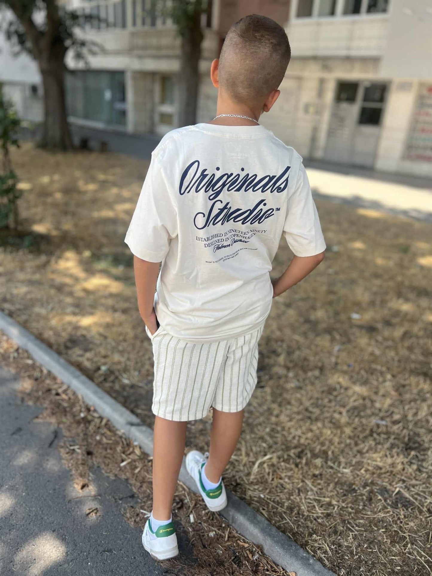 JACK & JONES JUNIOR T-SKJORTE JORNORREBRO TYPO