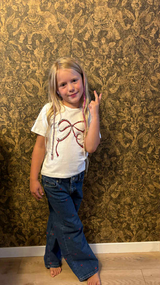VERO MODA GIRL T-SKJORTE VMKELLY LOVE