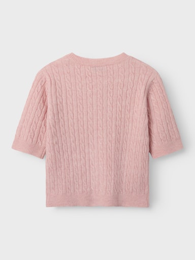 LMTD NLFKAVE STRIKKET CARDIGAN SS SHORT