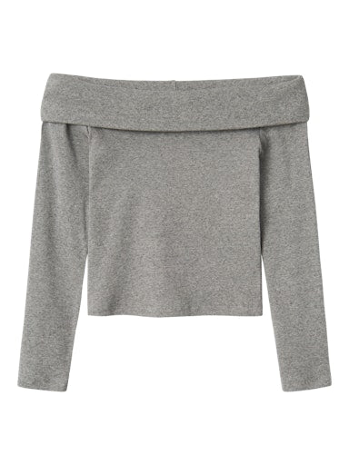 LMTD NLFKULA LS OFF SHOULDER RIB TOP