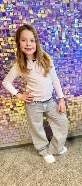 VERO MODA GIRL  TOPP LS CONTRAST VMJULIETTA