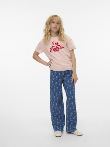VERO MODA GIRL T-SKJORTE VMVICTORIA METTE SS