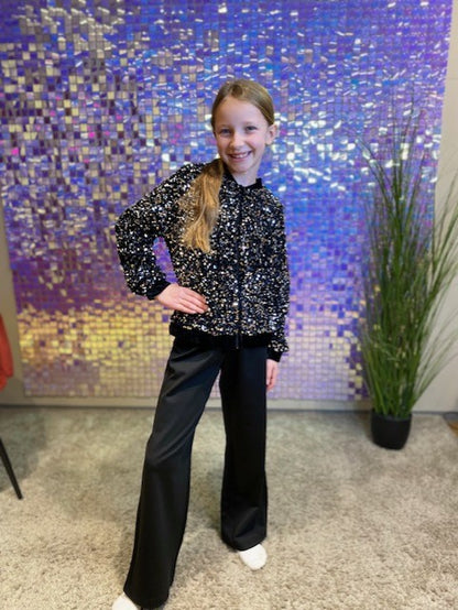 VERO MODA GIRL BOMBERJAKKE PALJETTER VMBELLA