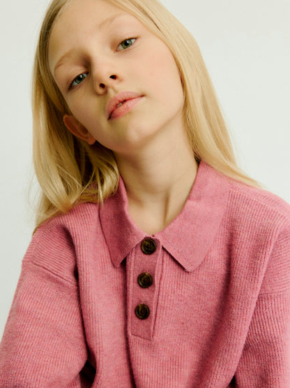 VERO MODA GIRL STRIKKEGENSER POLO VMEXCITING