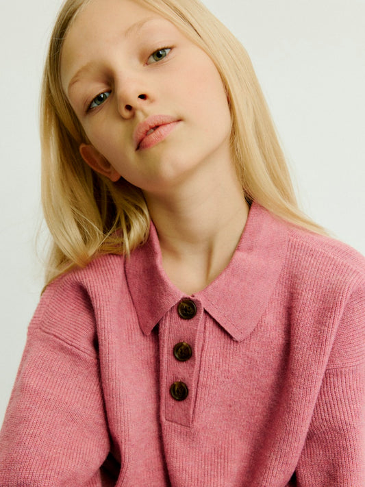 VERO MODA GIRL STRIKKEGENSER POLO VMEXCITING