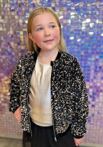 VERO MODA GIRL BOMBERJAKKE PALJETTER VMBELLA