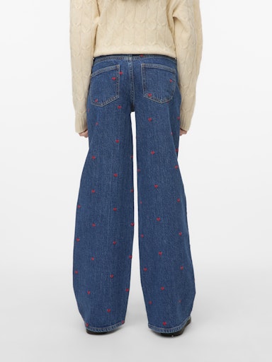 VERO MODA GIRL DONGERIBUKSE VMTESSA WIDE EMB