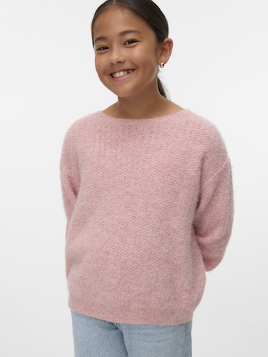 VERO MODA GIRL STRIKKEGENSER VMWENDY BOATNECK