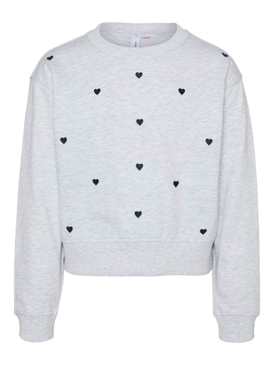 VERO MODA GIRL BRUSHED SWEAT VMOCTAVIA HEART