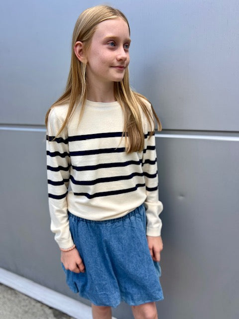 VERO MODA GIRL STRIKK LS VMSABA