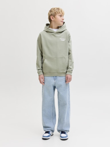 JACK & JONES JUNIOR HETTEGENSER JORNORREBRO TYPO BACK SWEAT HOOD