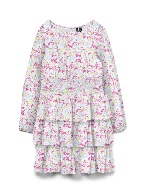 VERO MODA GIRL KJOLE VMSMILLA LS LAYER DRESS