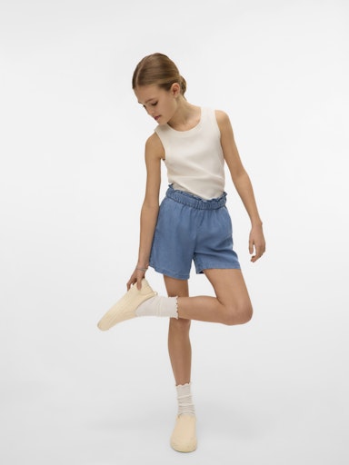 VERO MODA GIRL SHORTS VMHARPER HR PULL ON FRILL