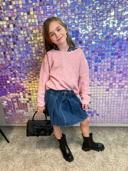 VERO MODA GIRL STRIKKEGENSER VMWENDY BOATNECK