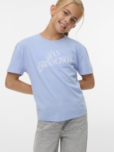 VERO MODA GIRL T-SKJORTE VMVICTORIA METTE SS