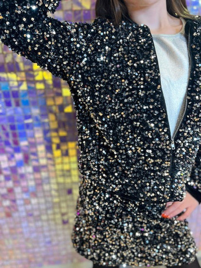 VERO MODA GIRL KORT SKJØRT M/PALJETTER VMBELLA