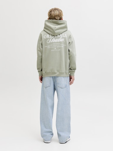 JACK & JONES JUNIOR HETTEGENSER JORNORREBRO TYPO BACK SWEAT HOOD