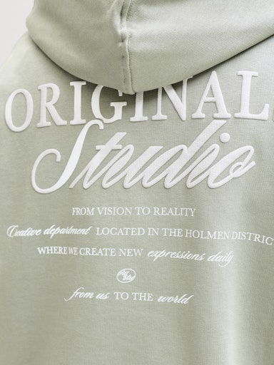 JACK & JONES JUNIOR HETTEGENSER JORNORREBRO TYPO BACK SWEAT HOOD