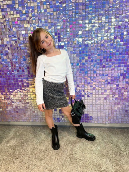 VERO MODA GIRL LEO SKJØRT KORT VMLENORA