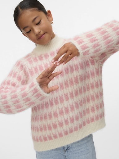 VERO MODA GIRL STRIKK VMLISA O-NECK