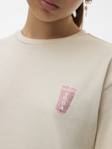 VERO MODA GIRL T-SKJORTE VMCLARA FRANCIS
